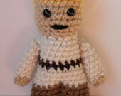 Luke Skywalker - READY TO SHIP - Star Wars Amigurumi Doll - 5.75 Inches Tall - Washable Handmade Toy