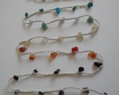 Chakra Balancing Wrap Bracelet / Necklace - MADE TO ORDER - Choose Your Own Thread Color - Meditation / Reiki / Yoga