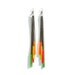 Multi Strand Neon Color Block Chain Earring