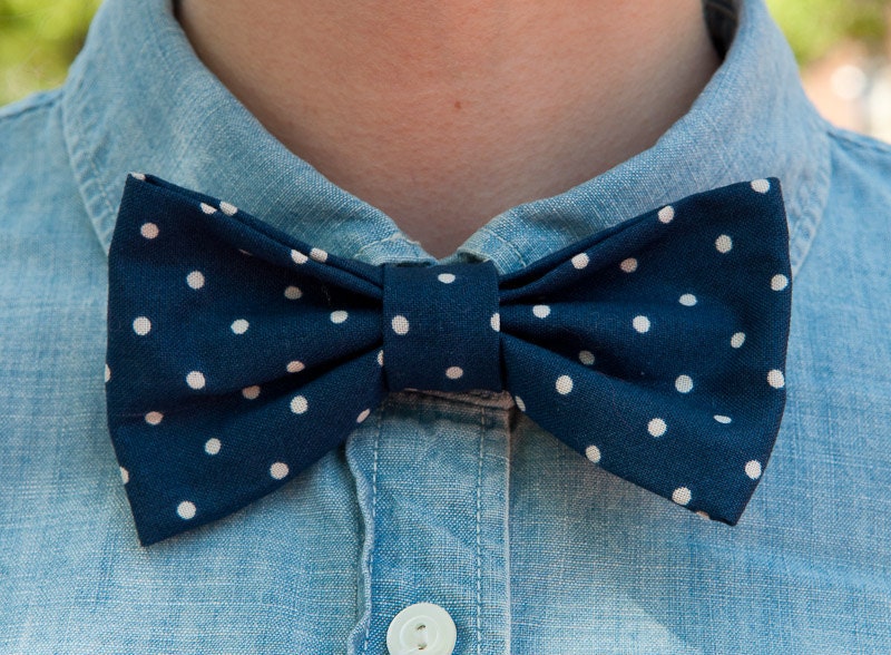The Blue Gatsby Polka Dot Bow Tie