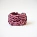 RESERVED FOR BECKY purple big cotton thread turk head knot bracelet