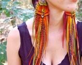 SUMMER ENCHANTMENT Super Long Feather Earrings SALE