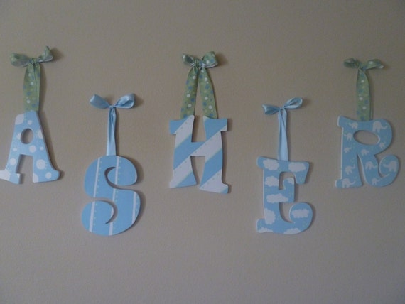 Customizable or Personalized Nursery Letters