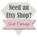 Custom Etsy Shop: Silver Package, 4 Piece Custom Shop Set - Includes Banner, Avatar, Custom Listing Graphic, and Thank You Graphic