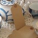 Reserve listing for Ashley. 175 Blank Kraft hang tags/Wedding wish tags. Reinforced hole.