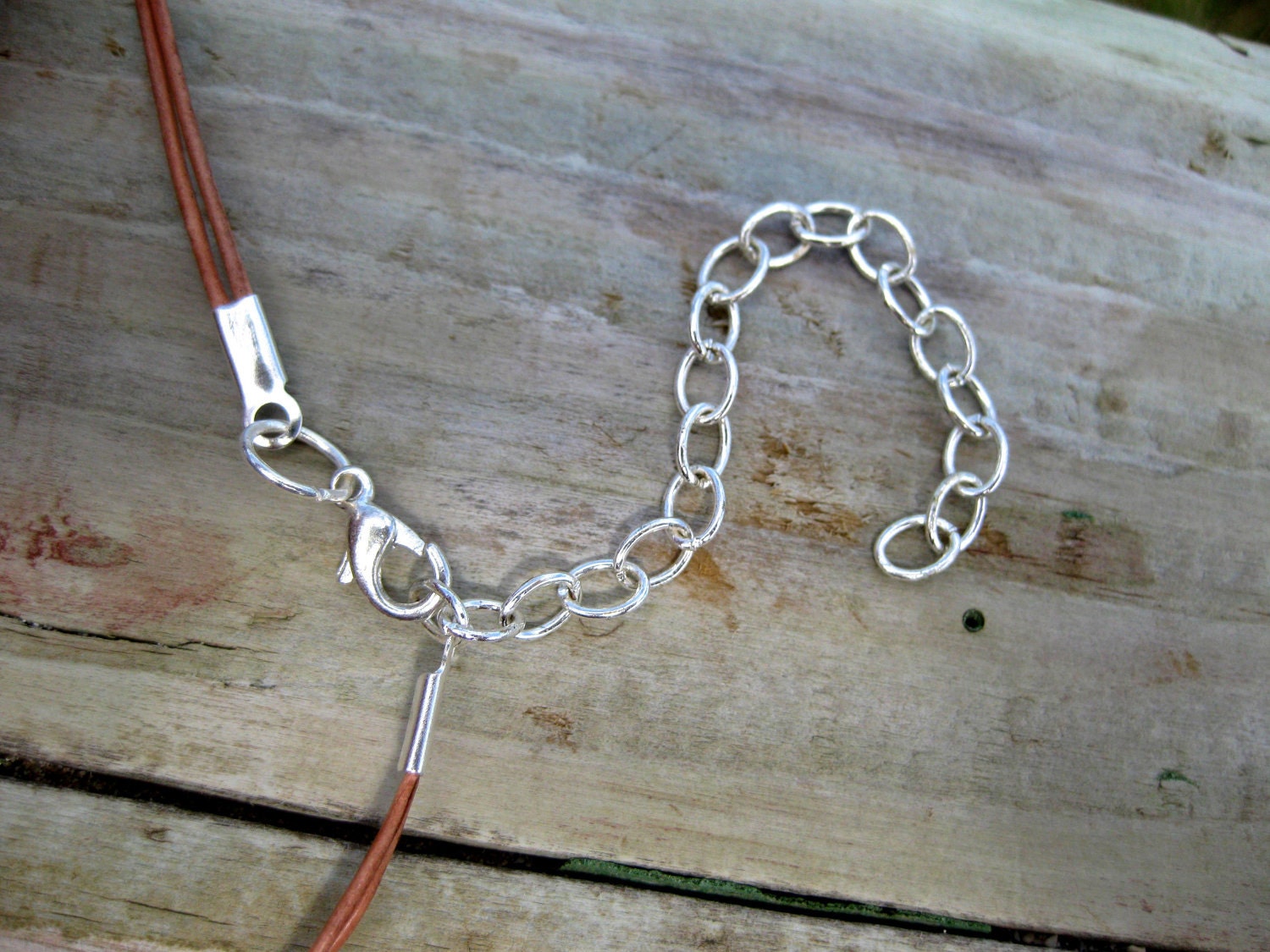 Hawaiian Gorgeous & Very Rare, Large, Cornflower Blue Beach Glass on Leather Cord, completely adjustable, Necklace