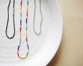 Rainbow Necklace, Gay Pride Rainbow, Seed Bead Jewelry, Friendship Jewelry, Best Friend Jewelry, Boho Jewelry