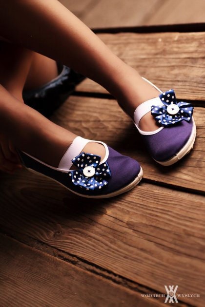 sailor's polka dot / navy blue sailor ballet flats shoes jarmilki wedding woman bride poletsy fashion gift romantic elegant spring summer