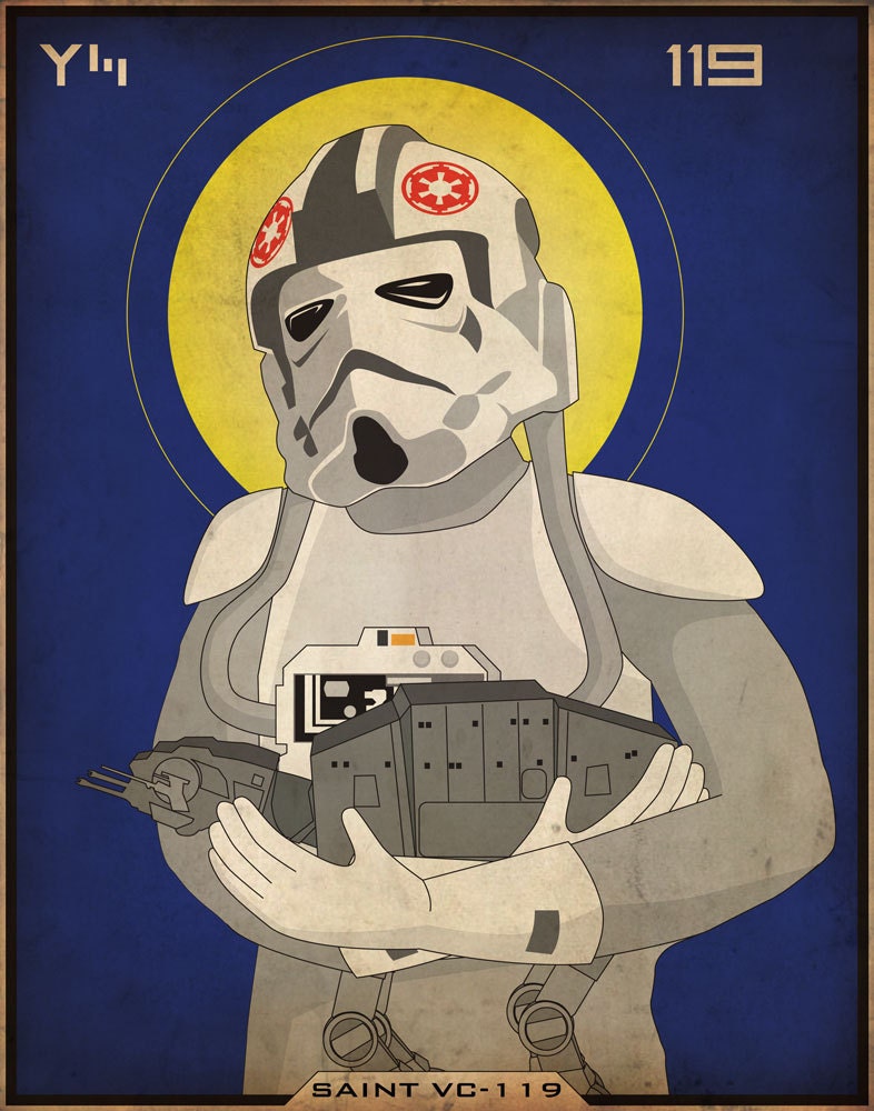 Imperial Saints - AT-AT Driver postcard