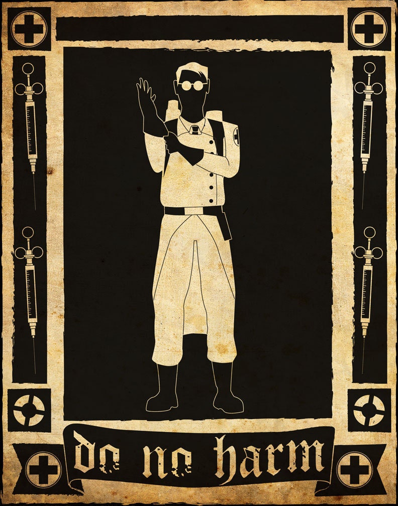 Team Fortress 2 - Medic postcard