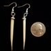 Porcupine Quill Earrings Ivory colored cruetty free