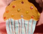 Cupcake Felt Hair Clip