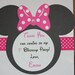 Personalized Minnie Mouse Favor Bags- Pink, White, and Polka Dot for Girl's Birthday Party