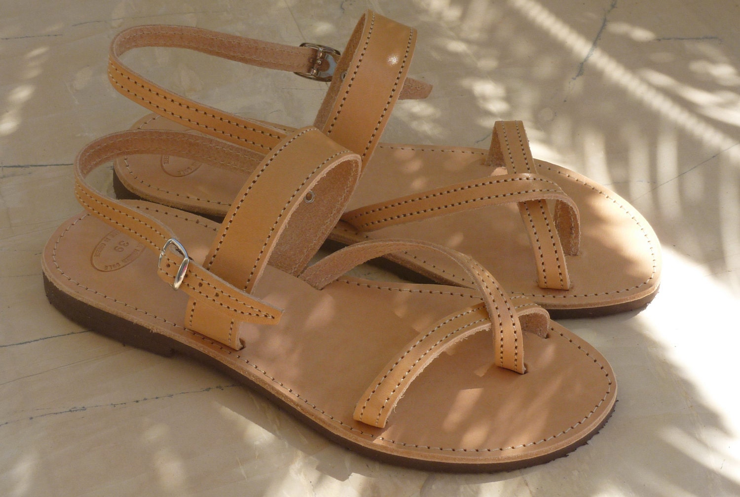 Greek unisex Leather Sandals