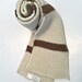 Sale - Brown & White Striped Scarf
