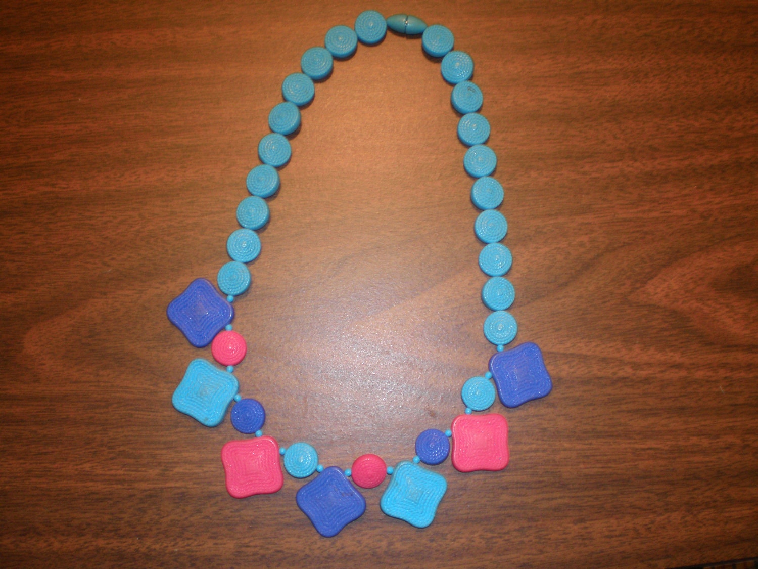 Vintage 1980s African Bead Necklace