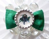 The Avengers Movie Loki Green Hair Bow Clip