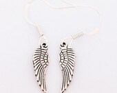 Little Silver Angel Wing Earrings
