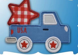 4th of July USA pick-up truck