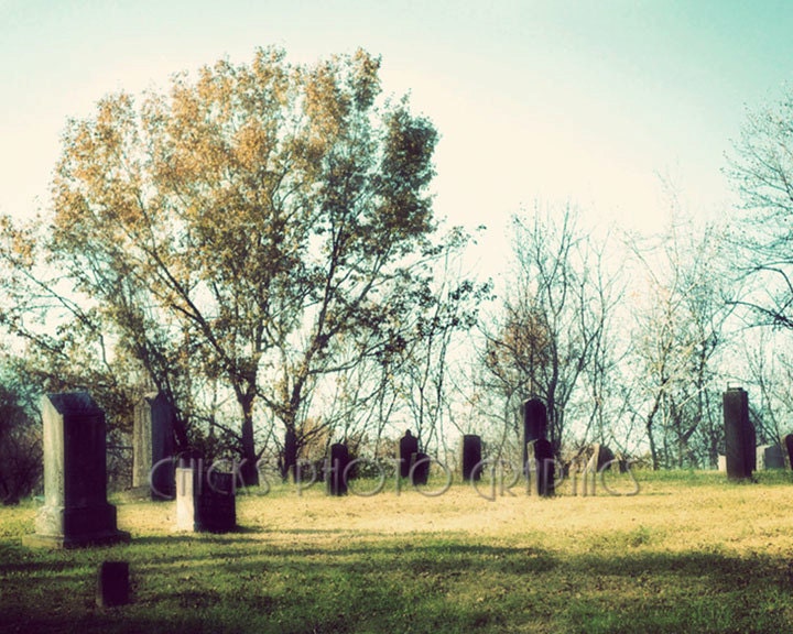 Statesville Cemetery Photo Print, Fine Art, Mt. Vernon Church, Tennessee, Dreamy, Graveyard