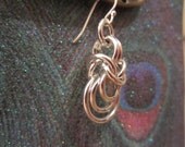 Chain Maille earrings - "Tripled"