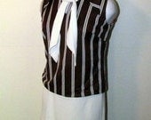 Adorable 1960's MOD STRIPED Mini SAILOR Dress