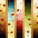 Original Modern Abstract Large Painting on 5 Canvas.Palette Knife.Oil.Poppies.36".Ready to hang -.by Nata S.