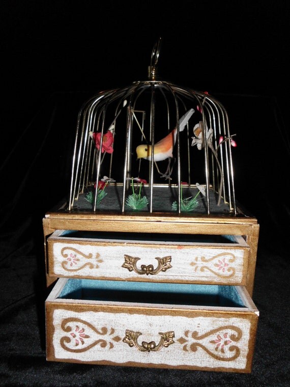 Music Box Jewelry Box BIRD CAGE by WHOLESALEtoEVERYONE on Etsy