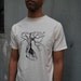 Anatomical Heart tree print on Organic Cotton Shirt -  Mens Extra Large / XL