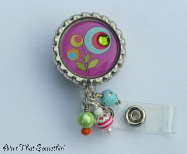 Pocketful of Posies Retractable Badge Reel