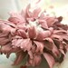 Pink Leather Flower Scrunchie with Pearls and Crystals art.28V5R44req43452