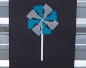 BANANA ink Idaho Pinwheel Poster