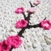 Crochet Rug Cherry Tree Ombré Cotton Rug Nursery Kids Rug as Featured in Inside Crochet Magazine and Upcycle Magazine