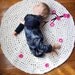 Crochet Rug Cherry Tree Ombré Cotton Rug Nursery Kids Rug as Featured in Inside Crochet Magazine and Upcycle Magazine