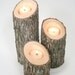 Tree Branch Candle Holders IV- Rustic Wood Candle Holders, Tree Slice, Wooden Candle Holders, Wedding Centerpiece