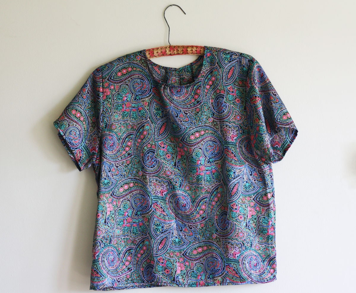 Paisley 80s Party Top