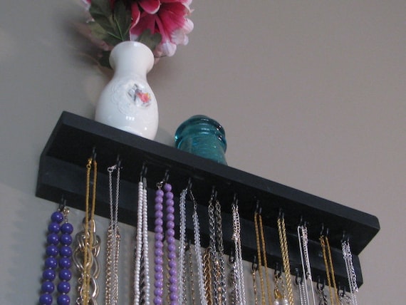 Necklace Organizer Display with shelf