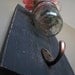 Handmade wall toothbrush holder or vase with key hook distressed black