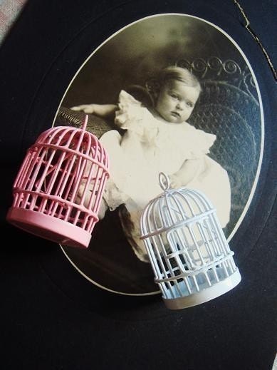 6Pink Chic Vintage Style Bird Cage Pendant