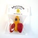 Retro Rocket Catnip Toy - Needle Felted Wool