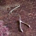Silver WISHBONE Necklace -STERLING SILVER Chain-Jennifer Aniston Celebrity Inspired Good Luck, Fortune Gift 'Lucky' by RevelleRoseJewelry