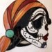 Stained Glass Day of the Dead, Sugar Skull Suncatcher - Unique Gift