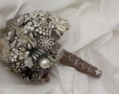 One-of-a-kind Brooch Bouquet from Baubles and Brides