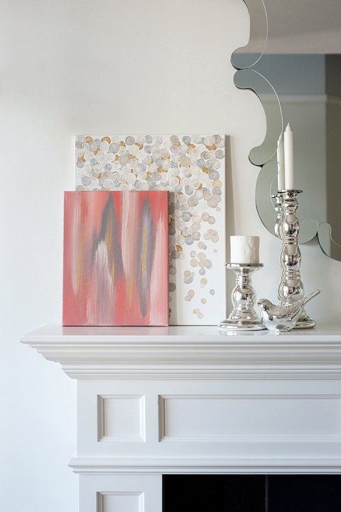 16x20 Canvas Painting- Confetti: Metallic
