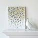 11x14 Canvas Painting- Confetti: Yellow & Grey