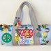 Peace and love purse, Hippy chic , boho style, Groovy, ONE OF A KIND