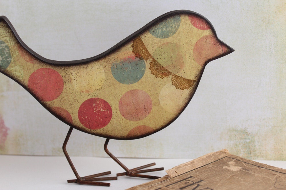 The Song Bird - Spring Decor - Wood Bird