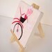 Whimsical Mini Diptych Acrylic Art- Girls Room, Girls Birthday, Nursery-Purple & Pink