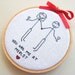 Wine Christmas Ornament You had me at Merlot Stick Figures
