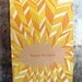 Happy Birthday  - Yellow Pattern Card